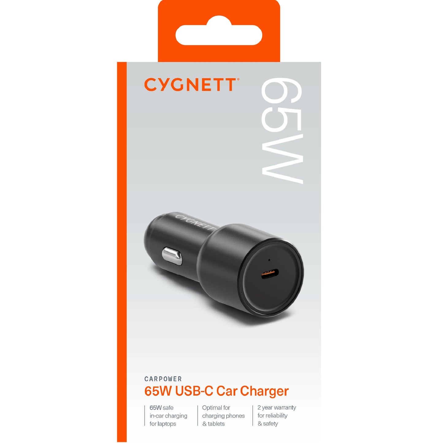 Cygnett CarPower 65W USB-C PD Premium Laptop Car Charger - (CY4708CYCCH), Premiu image 2