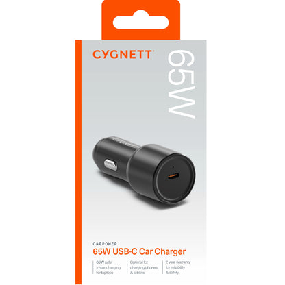 Cygnett CarPower 65W USB-C PD Premium Laptop Car Charger - (CY4708CYCCH), Premiu image 2