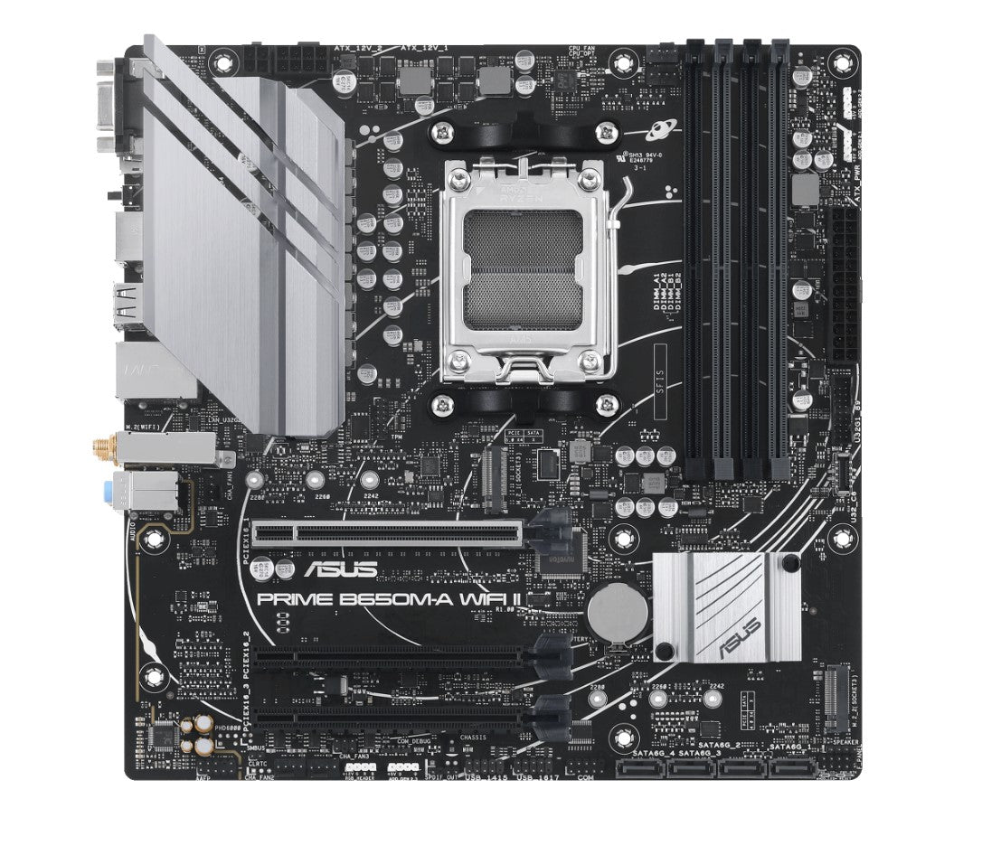 (SI Only, Non Retail) ASUS AMD B650M PRIME B650M-A WIFI II-CSM (AM5) Micro-ATX M image 0