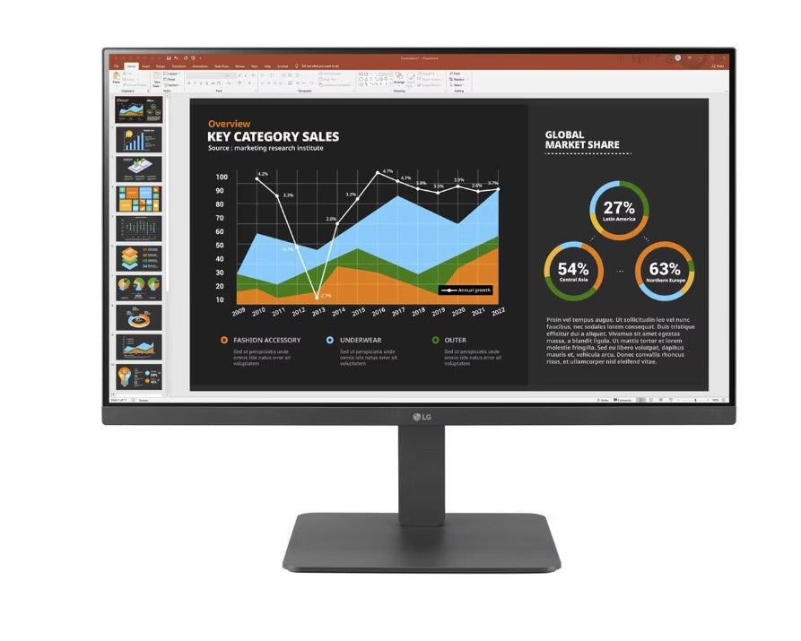 LG 27'' IPS Color Calibrated 5ms FH 1920 x 1080 Height Adjust with Speakers Offi image 0