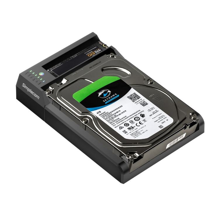 Simplecom SD570 NVMe M.2 + SATA HDD and SSD Dual Bay Docking Station USB 3.2 Gen image 2