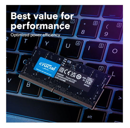 Crucial 64GB (1x64GB) DDR5 SODIMM 5600MHz CL46 Desktop PC Memory image 3