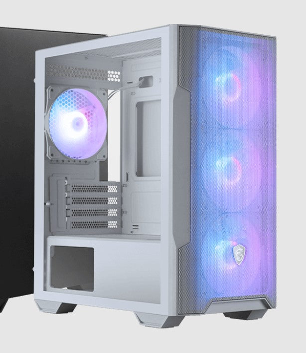 MSI MAG FORGE M100R WHITE Micro ATX Case, 1x USB 3.2, 2x USB 2.0, 1x Audio, 1x M image 0