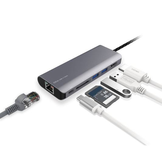 mbeat®  'Elite' USB Type-C Multifunction Dock - USB-C/4k HDMI/LAN/Card Reader/A image 1