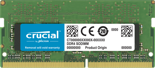 Crucial 32GB (1x32GB) DDR4 SODIMM 3200MHz CL22 1.2V Dual Ranked Laptop Laptop Me image 0