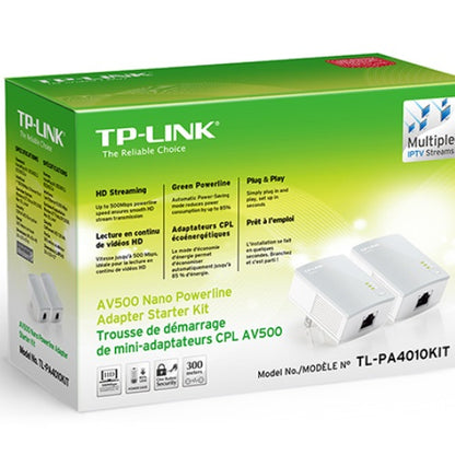 TP-Link TL-PA4010 KIT AV600 Powerline Ethernet Adapter Starter Kit 600Mbps HomeP image 3