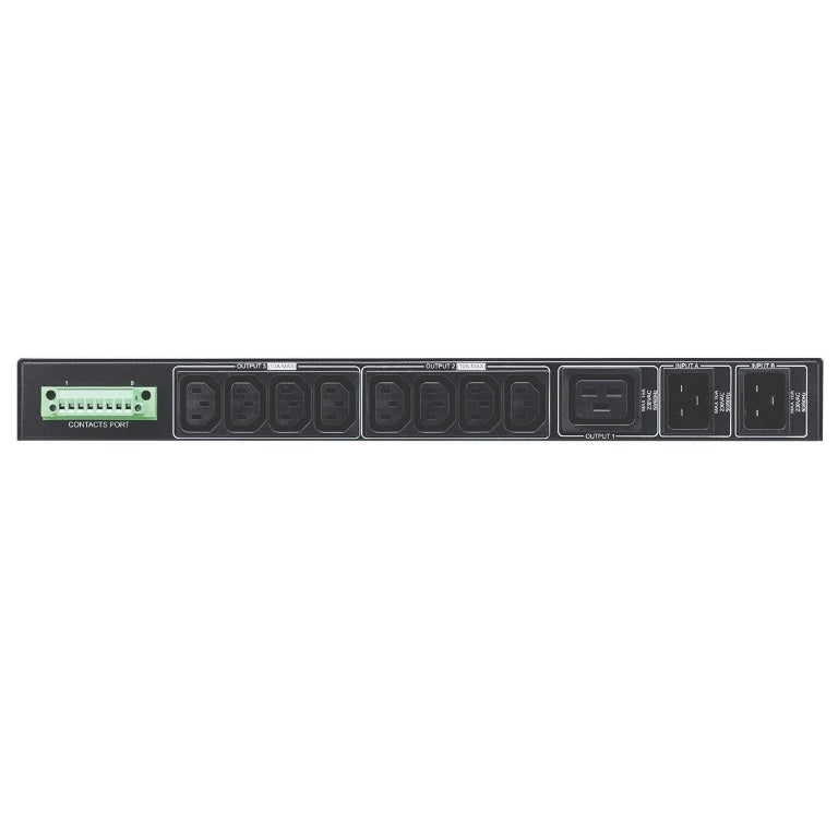 PowerShield Rack ATS 3kVA, Dual 15A C20 inputs, 1 x C19, 8 x C13 outputs, ensure image 1
