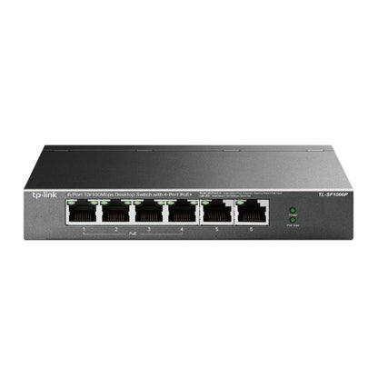 TP-Link TL-SF1006P 6-Port 10/100Mbps Desktop Switch with 4-Port PoE+, Up To 67W image 1