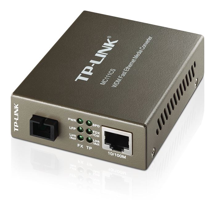 TP-Link MC111CS 10/100Mbps SC WDM Media Converter Monomode Simplex 10/100Base-TX image 0
