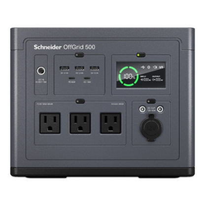 APC OffGrid Portable Power Station 500, 120V, 517Wh Lithium-ion, LCD, 3 NEMA, Si image 1