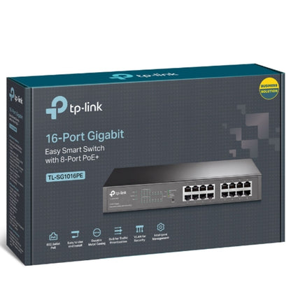 TP-Link TL-SG1016PE 16-Port Gigabit Easy Smart Switch 8-Port PoE+ Rack Mountable image 3