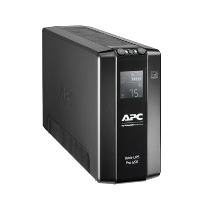 APC Back-UPS Pro 650VA/390W Line Interactive UPS, Tower, 230V/10A Input, 6x IEC image 1