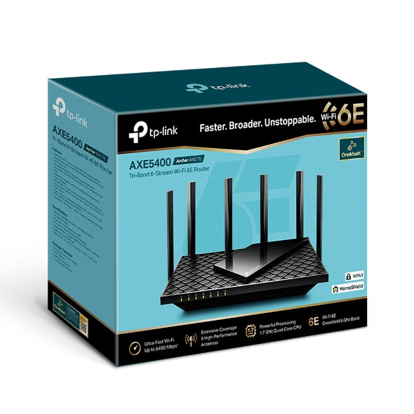 TP-Link Archer AXE75 AXE5400 Tri-Band Gigabit Wi-Fi 6E Router image 3