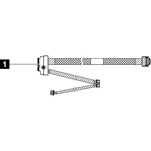 Lenovo ThinkSystem SR630 V3 M.2 NVMe 2-Bay RAID Cable Kit image 0
