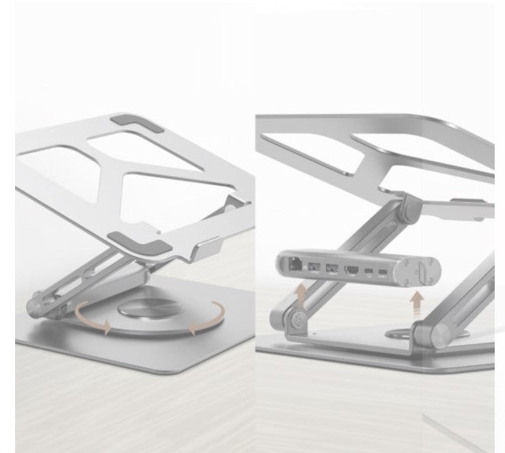 mbeat® Stage S12 Rotating Laptop Stand with USB-C Docking Station(NEW) image 2