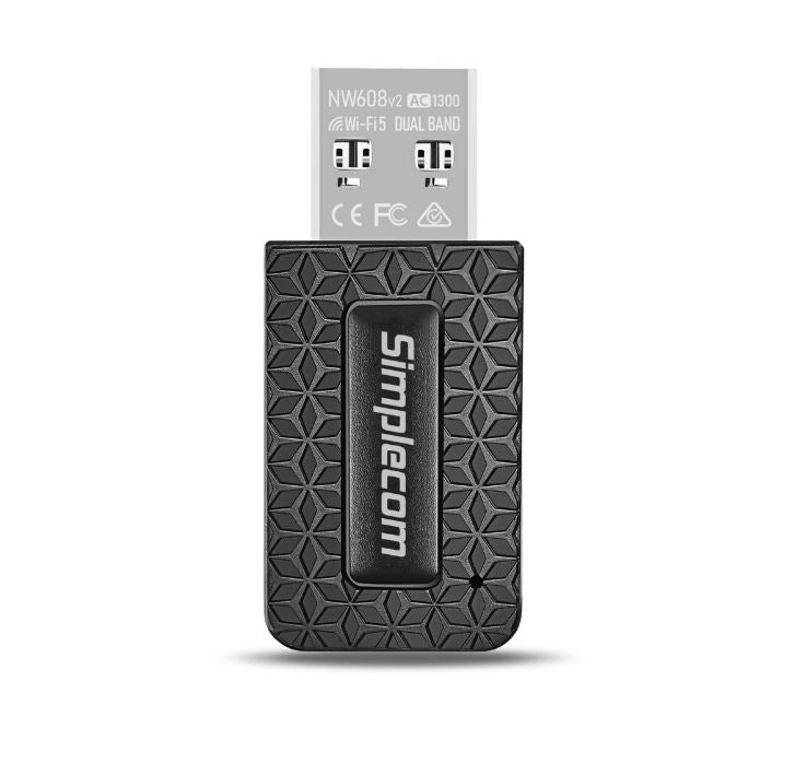 Simplecom NW608v2 WiFi 5 AC1300 Dual-Band USB 3.0 Wireless Adapter image 1