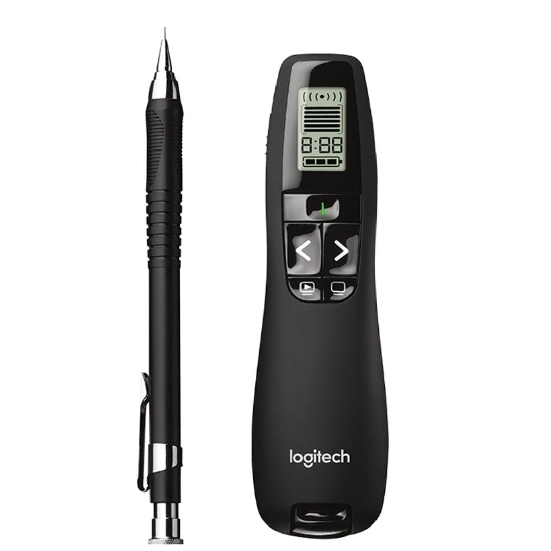 Logitech R800 Laser Presentation Remote LCD display  time tracking 30m Range, 2. image 1