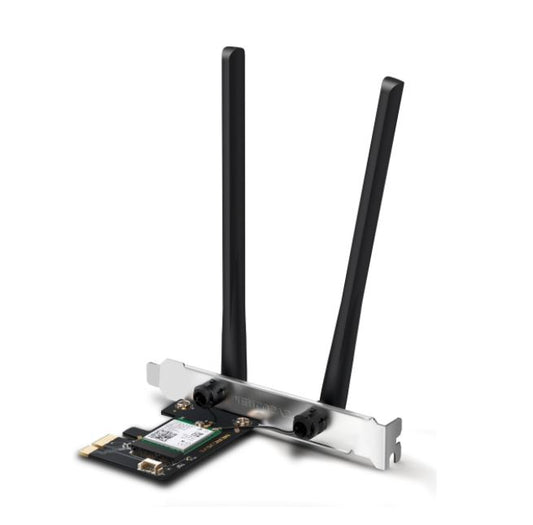 Mercusys MA80XE AX3000 Wi-Fi 6 Bluetooth 5.2 PCIe Adapter, 2402Mbps @5 GHz, 574M image 0