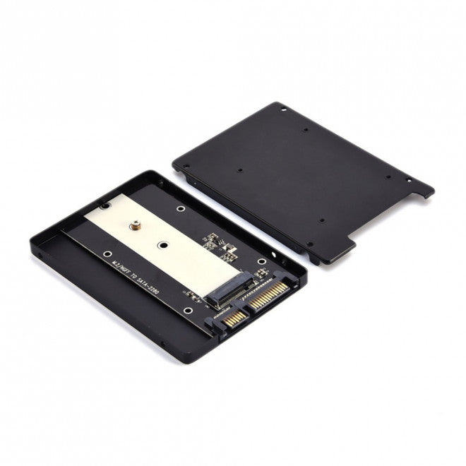 Simplecom SA102 NGFF M.2 (B Key) to 7mm 2.5' SATA Converter Enclosure Aluminium image 2