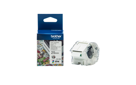 Brother CZ-1004 Full Colour continuous label roll, 25mm wide to Suit VC-500W image 0