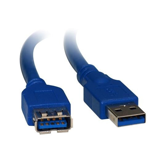 8Ware USB 3.0 Extension Cable 3m A to A Male to Female Blue image 0