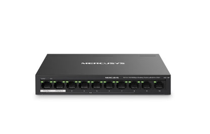 Mercusys MS110P 10-Port 10/100Mbps Desktop Switch with 8-Port PoE+, Up to 250 m image 0