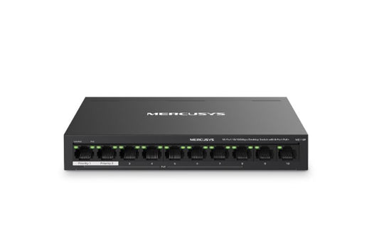 Mercusys MS110P 10-Port 10/100Mbps Desktop Switch with 8-Port PoE+, Up to 250 m image 0