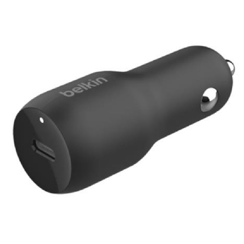 Belkin BoostCharge 30W USB-C PD Car Charger - Black (CCA004btBK),Dynamic Power D image 0