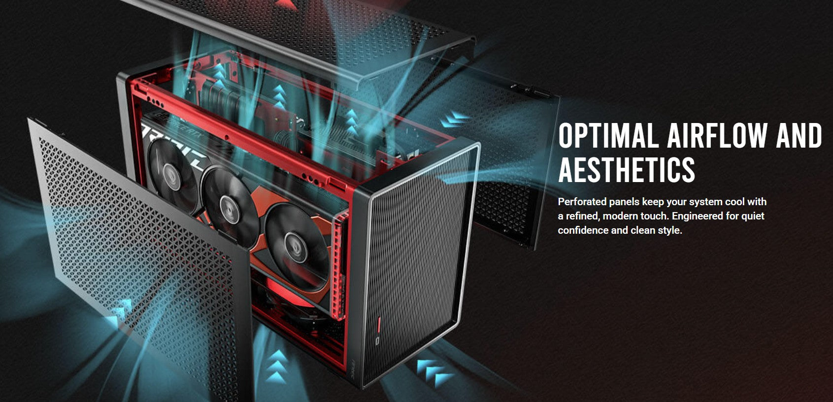 Antec Performance 1 M Black Mini-ITX Refined Aluminum Finish,  USB 3.1 Type-C, P image 1