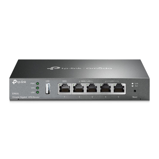 TP-Link TL-ER605 (TL-R605) SafeStream Gigabit Multi-WAN VPN Router PPPoE 1 WAN 3 image 0