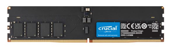 Crucial 32GB (1x32GB) DDR5 CUDIMM 6400MHZ CL52 Desktop PC Memory for Intel Core image 0