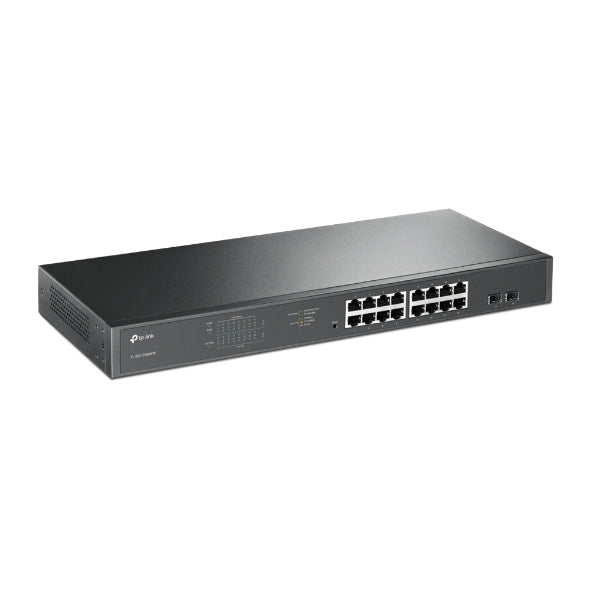 TP-Link TL-SG1218MPE 16-Port Gigabit Easy Smart PoE+ Switch with 2 SFP Slots image 0