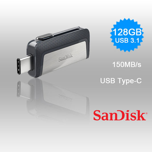 SanDisk Ultra Dual Drive 128GB USB-C & USB-A Flash Drive (SDDDC2-128G)