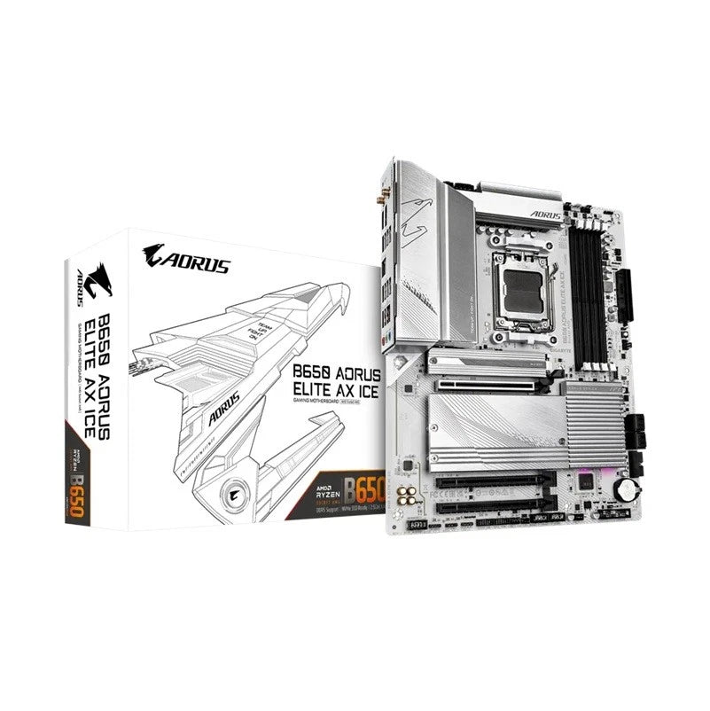 Gigabyte B650 AORUS ELITE AX ICE AM5 DDR5 ATX Motherboard - GO CLICK ON