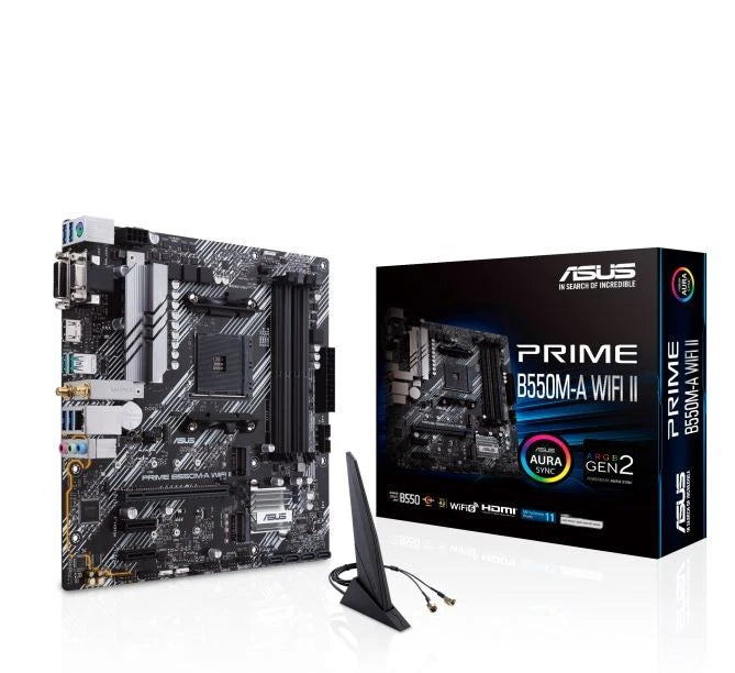 ASUS PRIME B550M-A WIFI II AM4 MicroATX Motherboard - GO CLICK ON