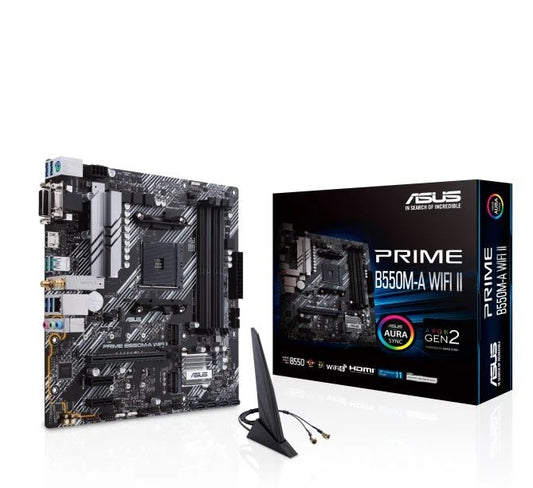 ASUS PRIME B550M-A WIFI II AM4 MicroATX Motherboard - GO CLICK ON