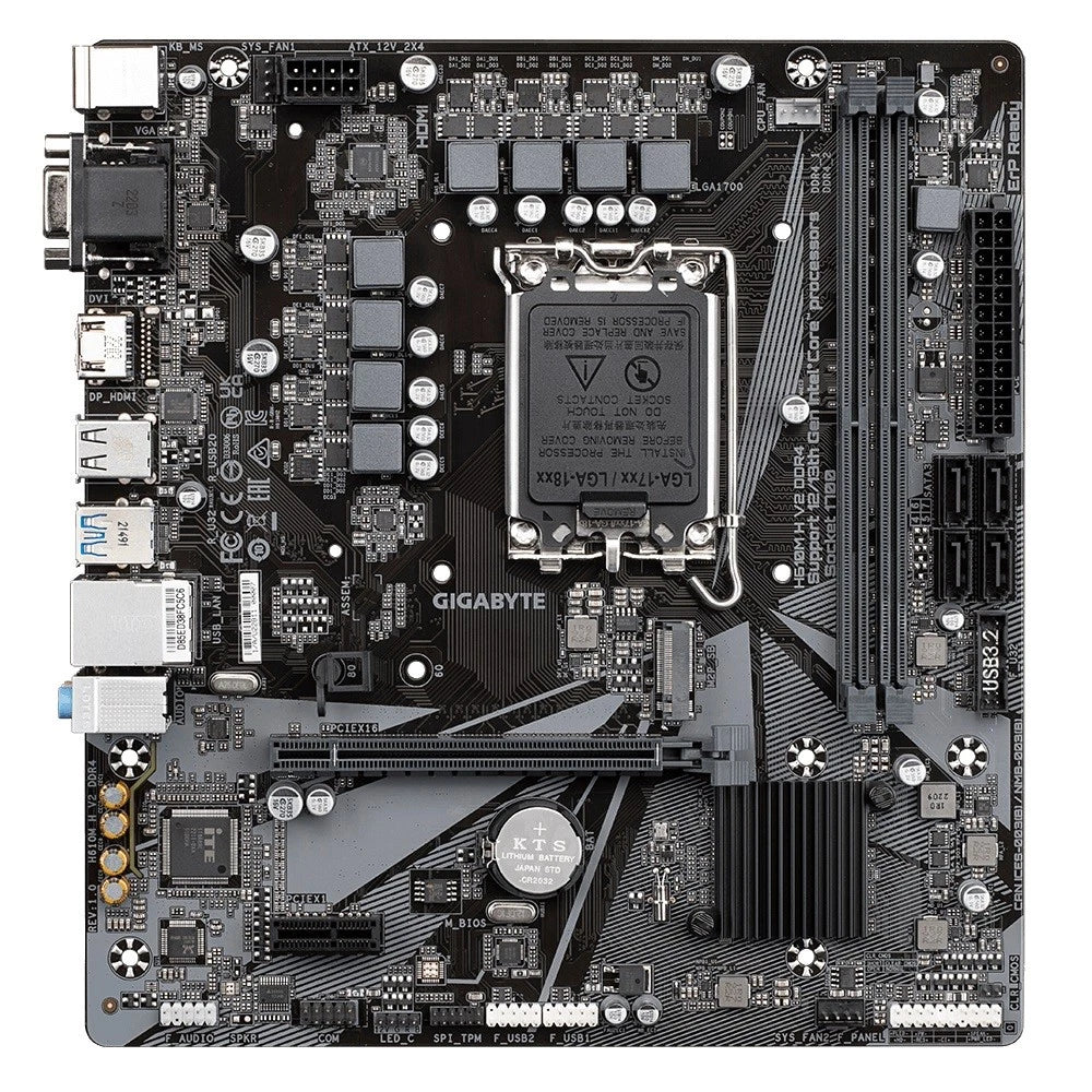 Gigabyte H610M H V2 DDR4 LGA1700 mATX Motherboard - GO CLICK ON