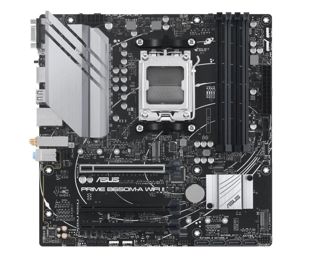 ASUS PRIME B650M-A WIFI II-CSM AM5 DDR5 Micro-ATX Motherboard - GO CLICK ON