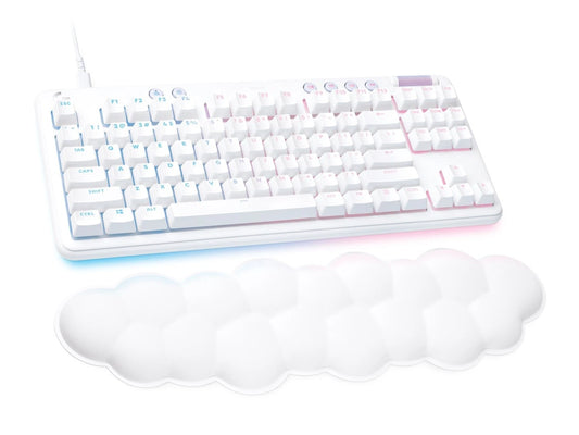 Logitech G713 TKL Wired Mechanical Gaming Keyboard – White, Linear Switches