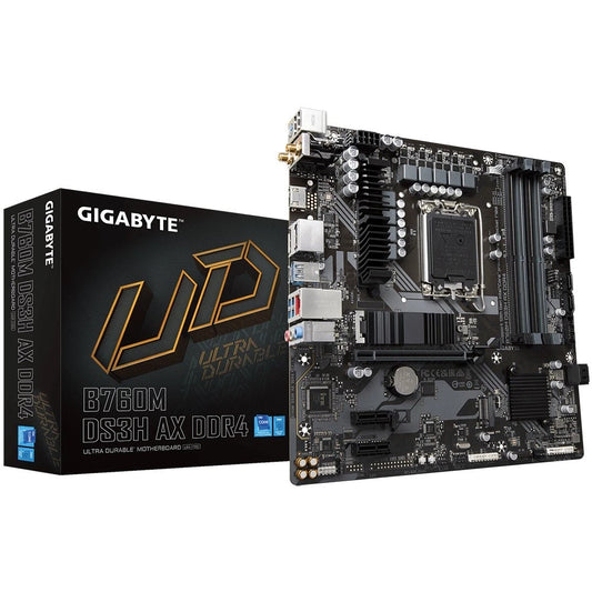Gigabyte B760M DS3H AX DDR4 LGA1700 m-ATX Motherboard - GO CLICK ON