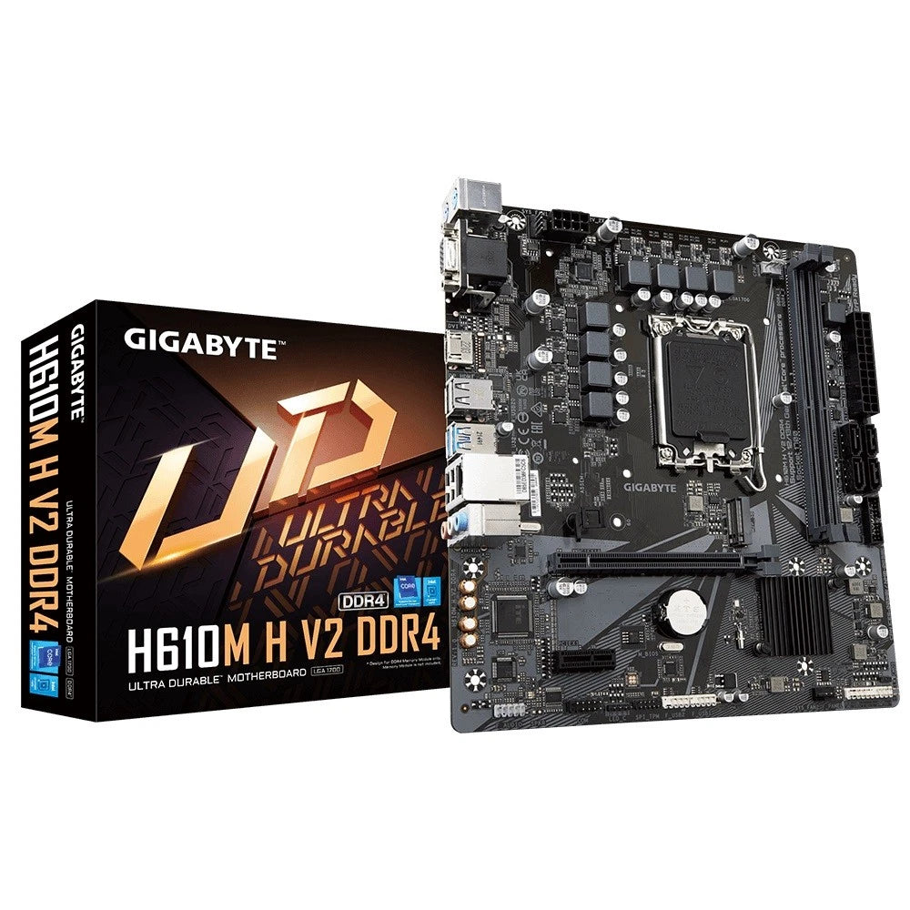 Gigabyte H610M H V2 DDR4 LGA1700 mATX Motherboard - GO CLICK ON
