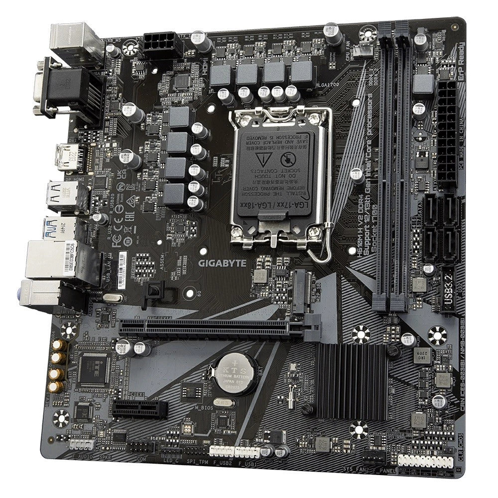 Gigabyte H610M H V2 DDR4 LGA1700 mATX Motherboard - GO CLICK ON